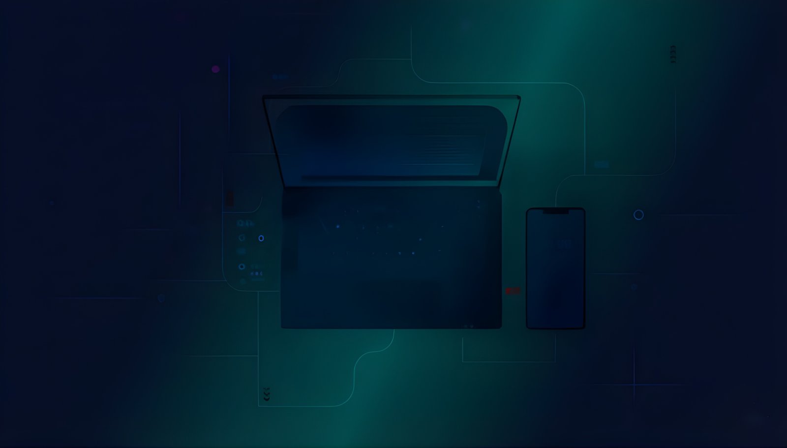 Hero Arka Plan Cihaz İllüstrasyonu